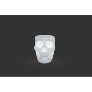 Skull Stool with Rechargeable LED Lamp | Qeeboo Mexico | Italianfurniture.com