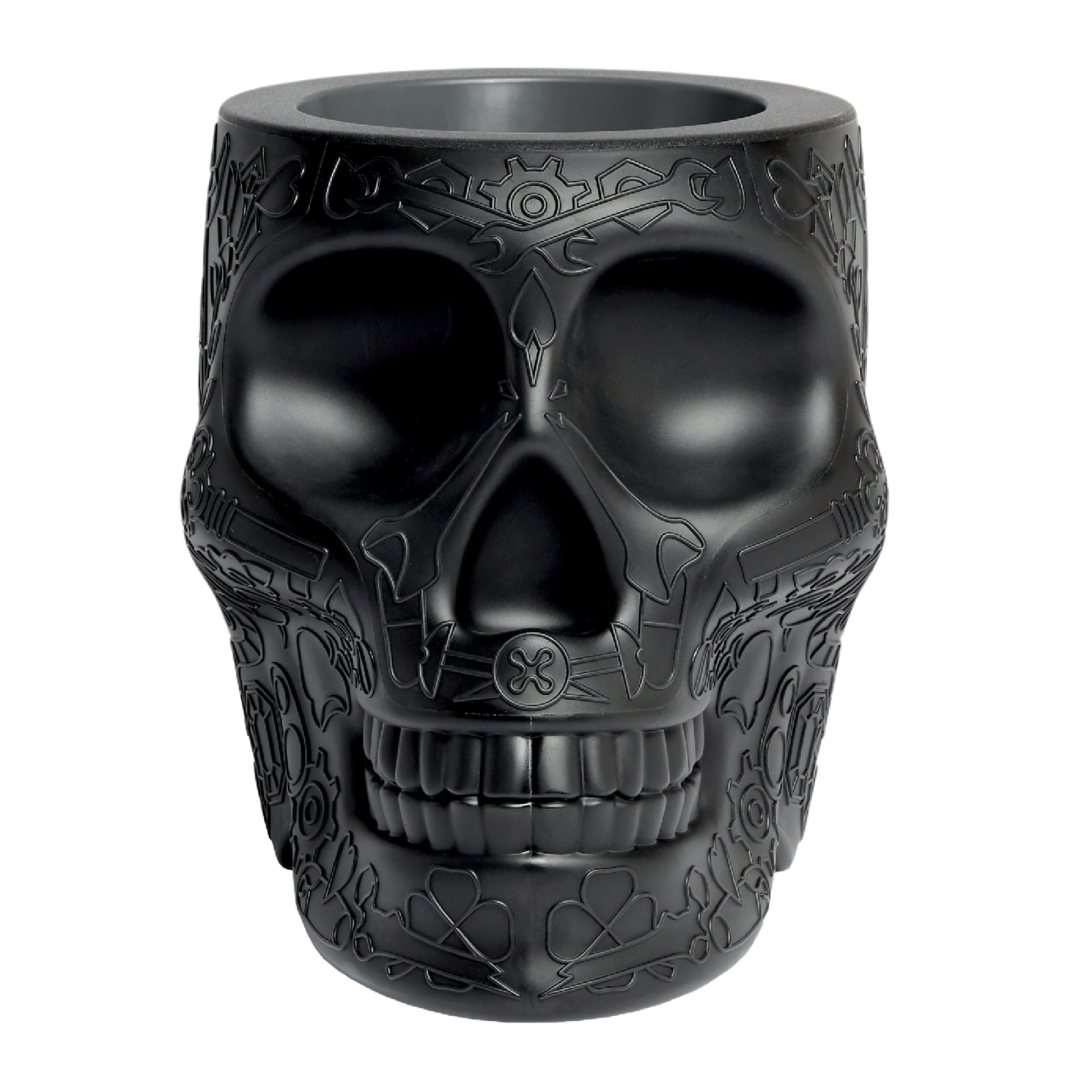 Skull-Shaped Planter Champagne Cooler | Qeeboo Mexico | Italianfurniture.com