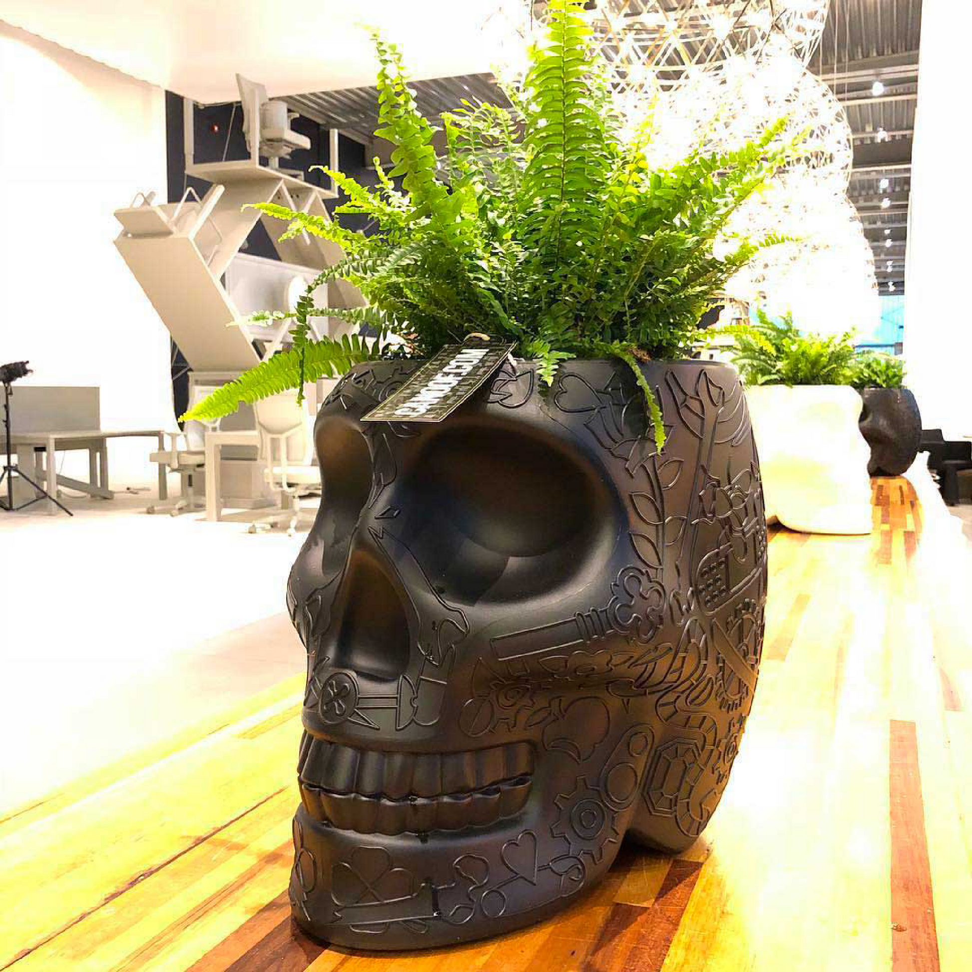 Skull-Shaped Planter Champagne Cooler | Qeeboo Mexico | Italianfurniture.com