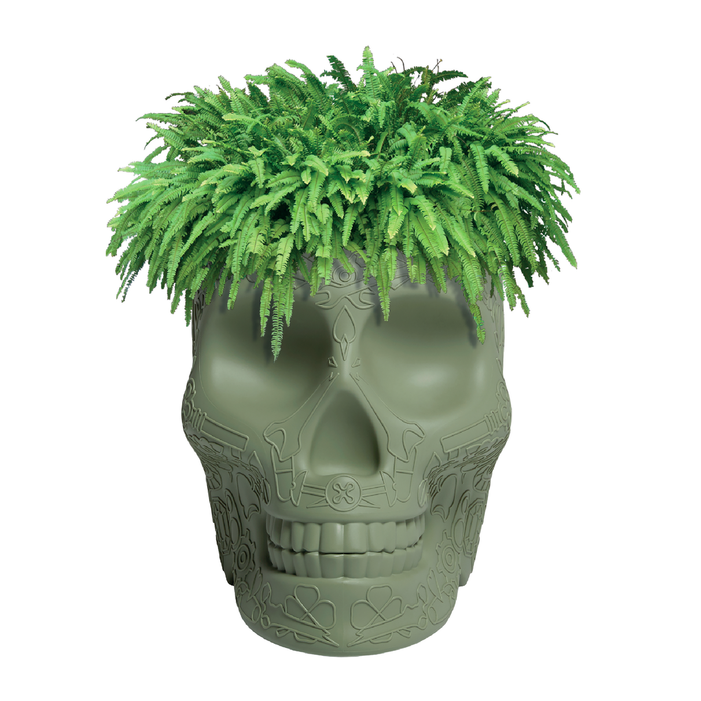 Skull-Shaped Planter Champagne Cooler | Qeeboo Mexico | Italianfurniture.com