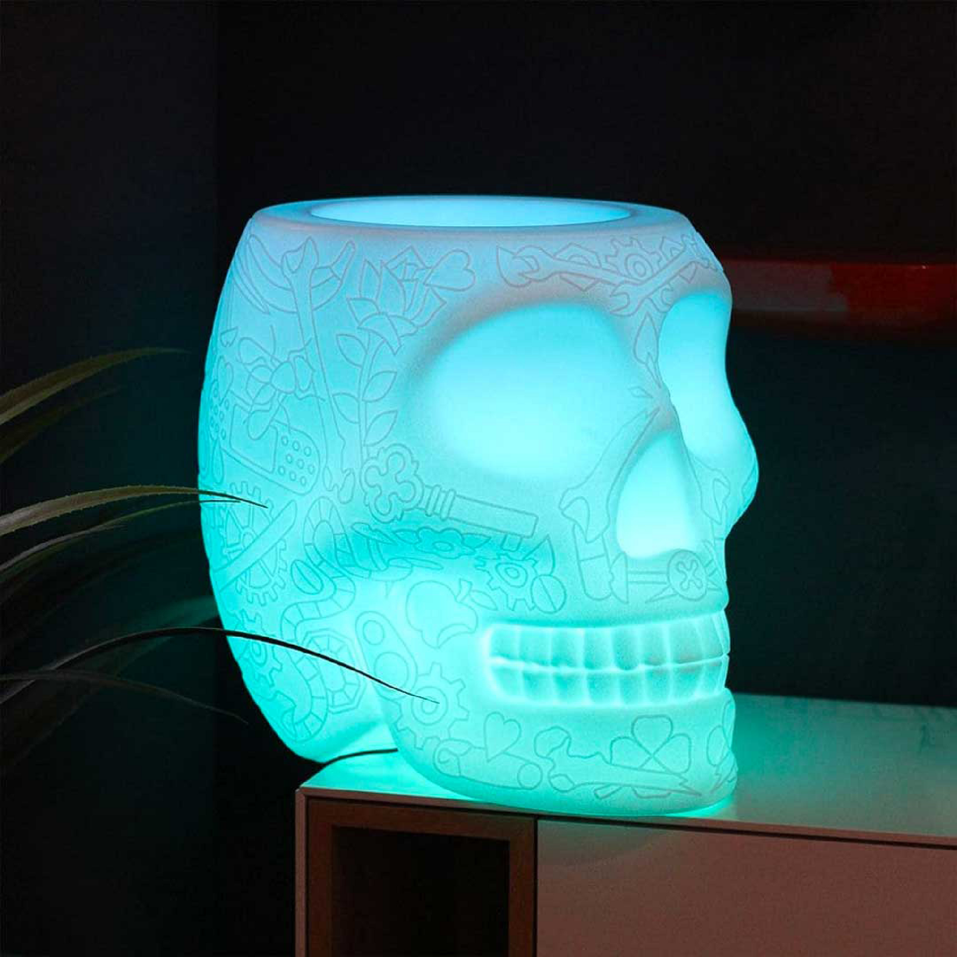 LED Planter & Champagne Cooler Lamp | Qeeboo Mexico | Italianfurniture.com