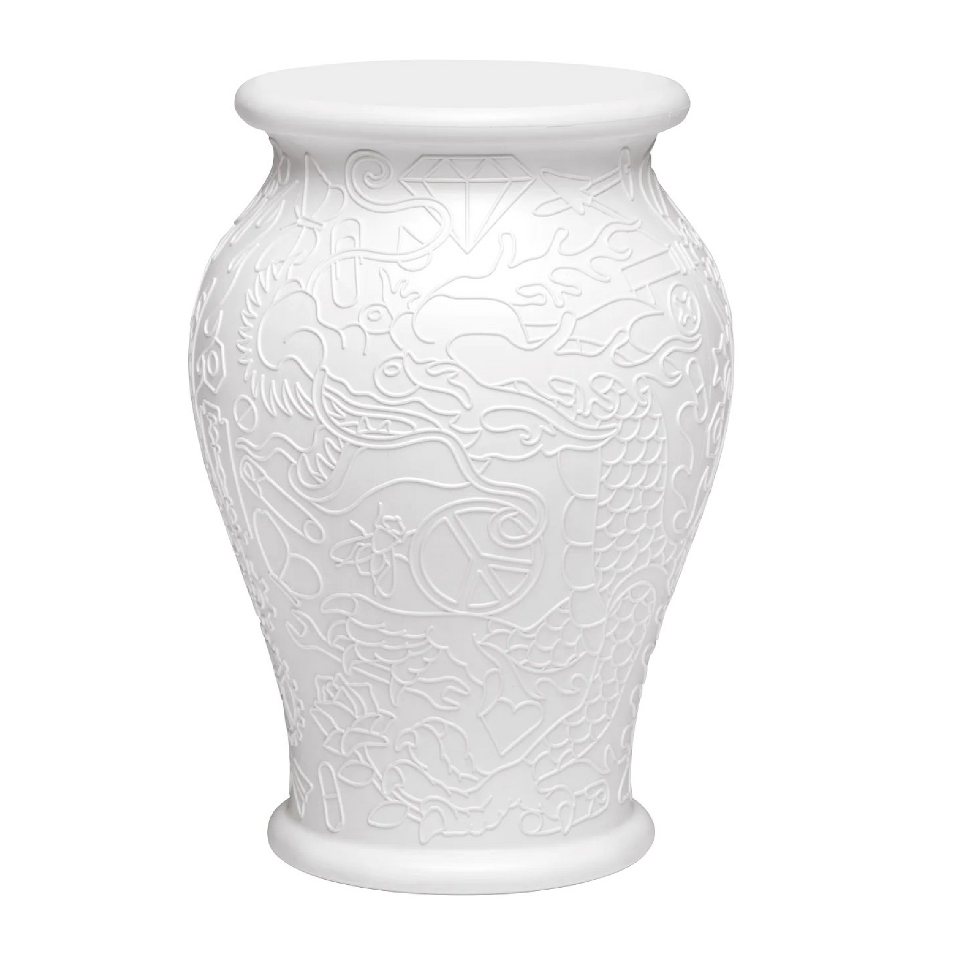 Vase-Shaped Stool Side Table | Qeeboo Ming | Italianfurniture.com