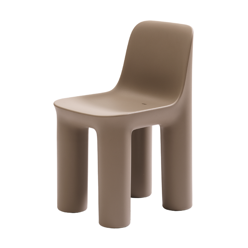 Chunky Cylindrical Legs Dining Chair | Tata Qeeboo | Italianfurniture.com