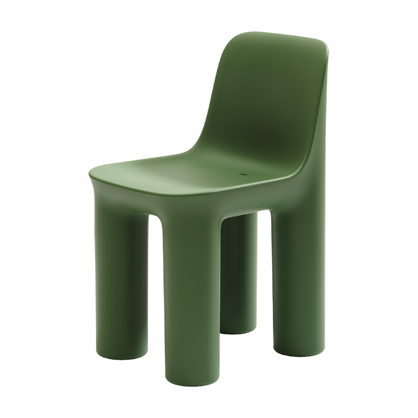 Chunky Cylindrical Legs Dining Chair | Tata Qeeboo | Italianfurniture.com