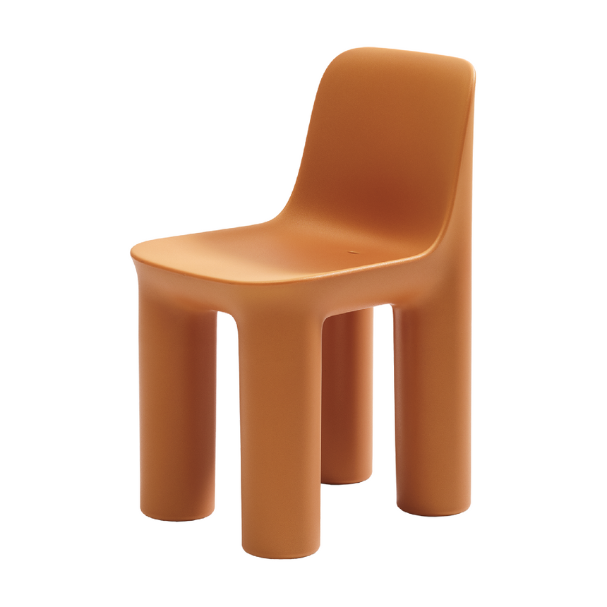 Chunky Cylindrical Legs Dining Chair | Tata Qeeboo | Italianfurniture.com