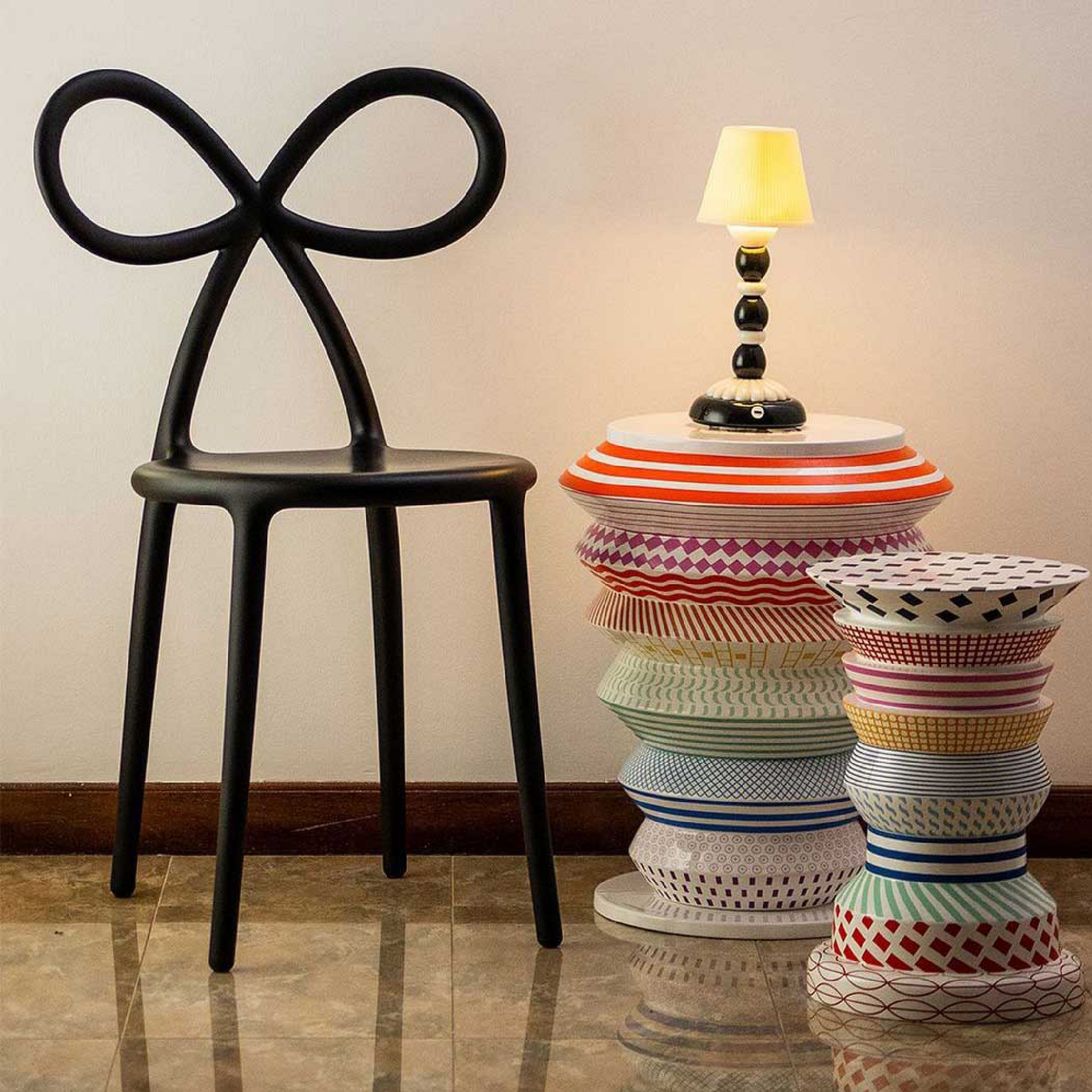 Bow Design Dining Chair | Qeeboo Ribbon | Italianfurniture.com