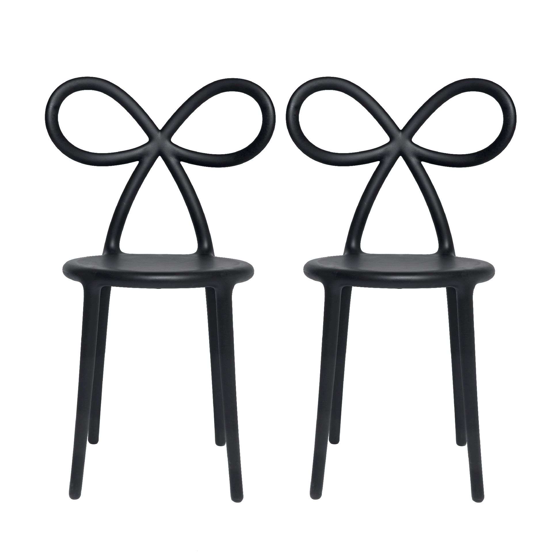 Modern Chic Dining Chair Set (2) | Qeeboo Ribbon | Italianfurniture.com