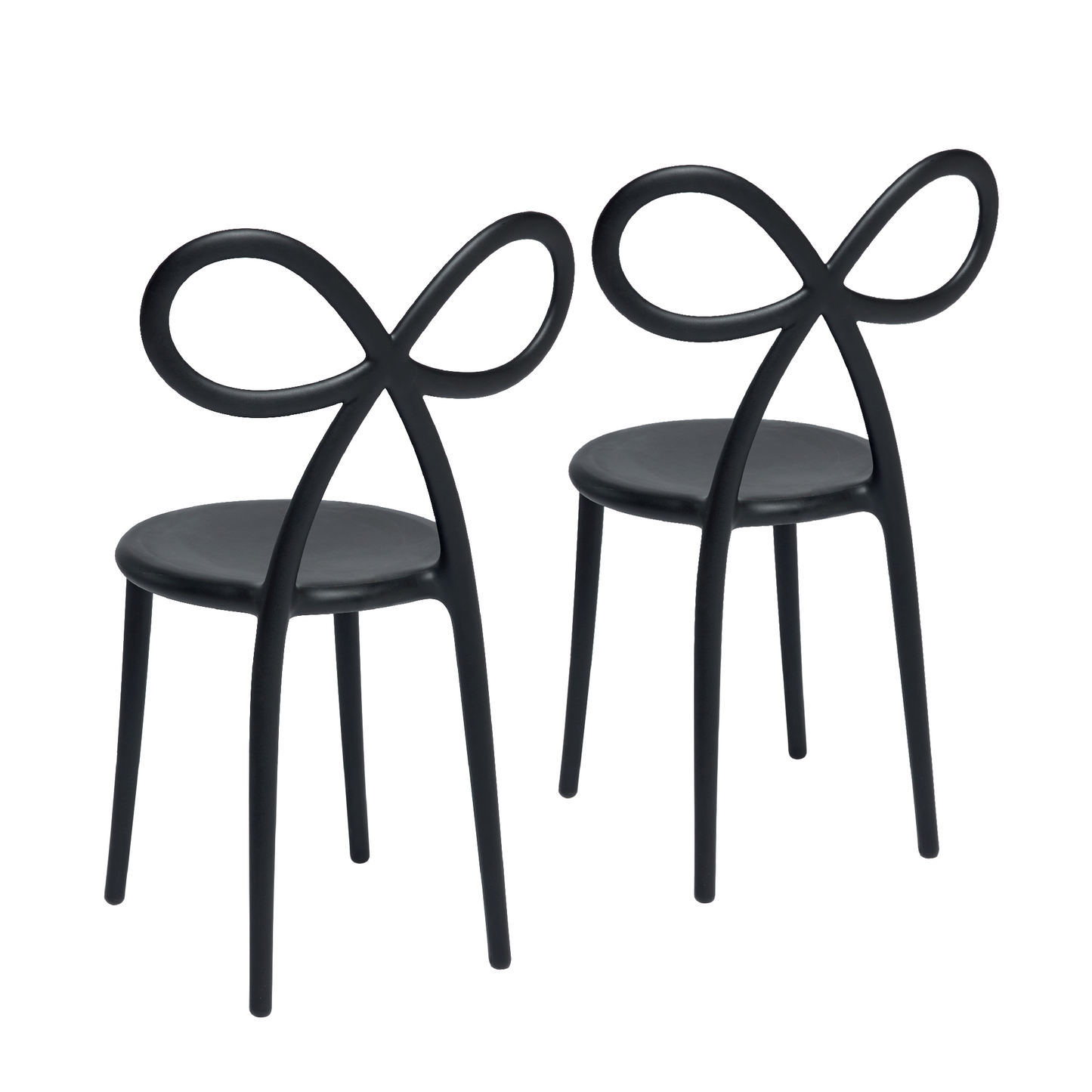 Modern Chic Dining Chair Set (2) | Qeeboo Ribbon | Italianfurniture.com