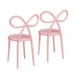 Modern Chic Dining Chair Set (2) | Qeeboo Ribbon | Italianfurniture.com