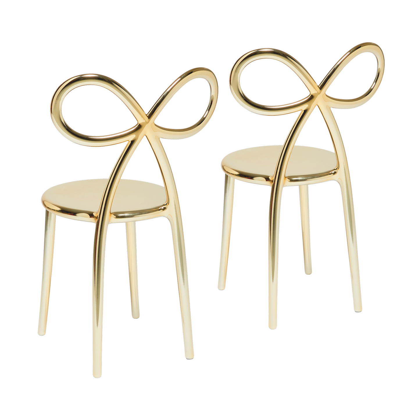 Modern Chic Dining Chair Set (2) | Qeeboo Ribbon | Italianfurniture.com