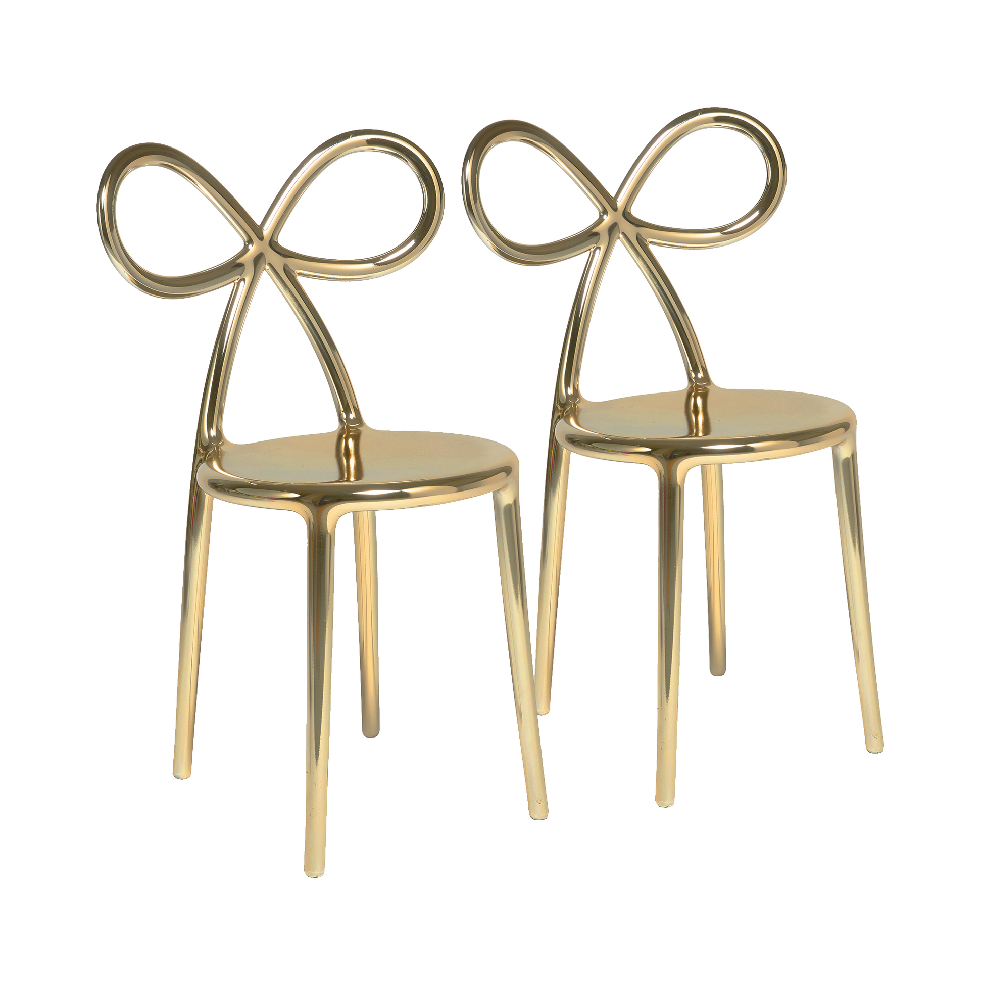 Modern Chic Dining Chair Set (2) | Qeeboo Ribbon | Italianfurniture.com