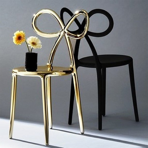 Modern Chic Dining Chair Set (2) | Qeeboo Ribbon | Italianfurniture.com