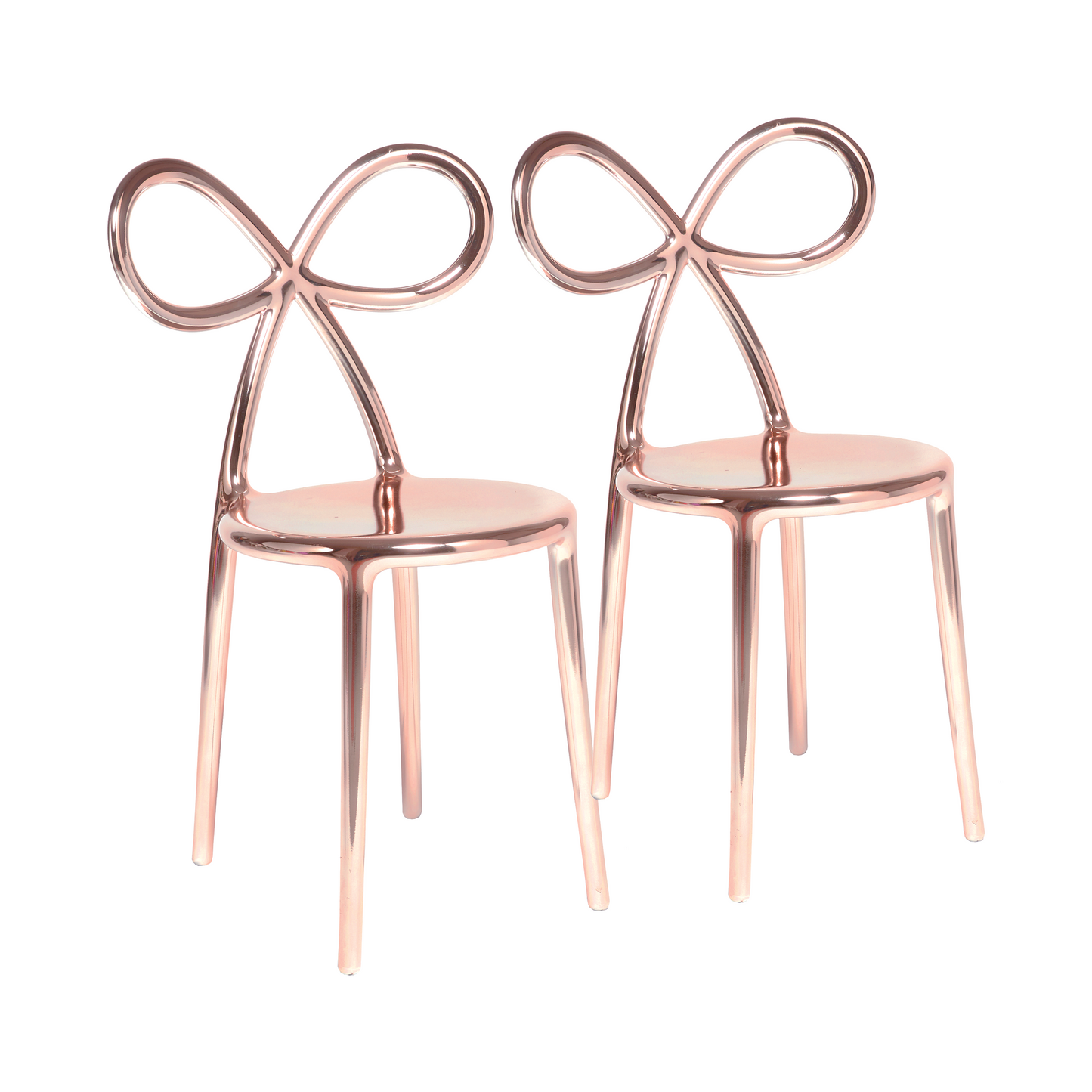 Modern Chic Dining Chair Set (2) | Qeeboo Ribbon | Italianfurniture.com