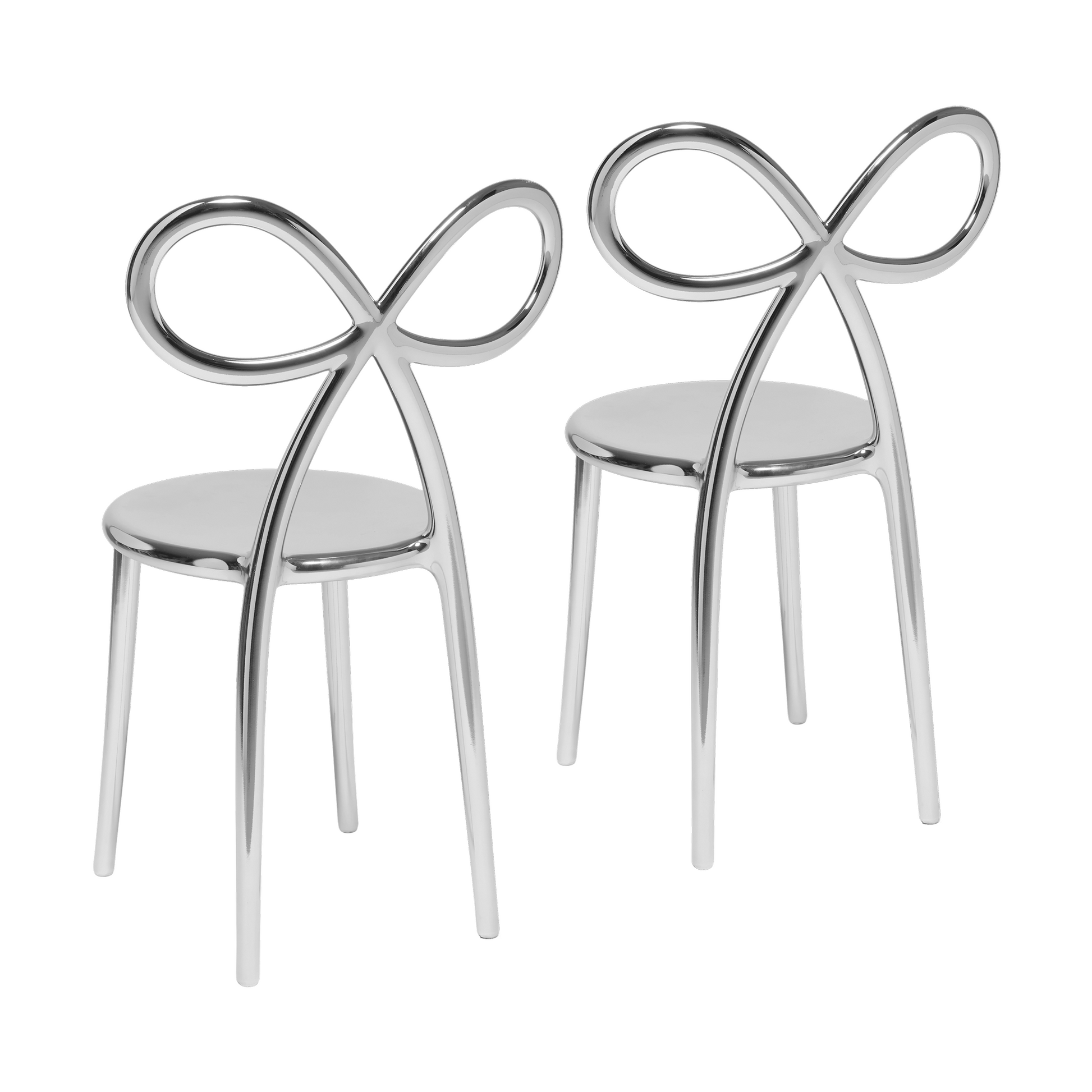 Modern Chic Dining Chair Set (2) | Qeeboo Ribbon | Italianfurniture.com