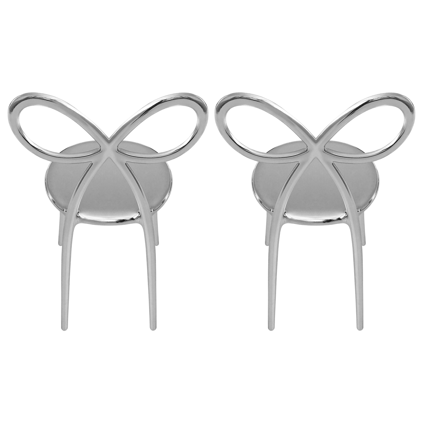 Modern Chic Dining Chair Set (2) | Qeeboo Ribbon | Italianfurniture.com