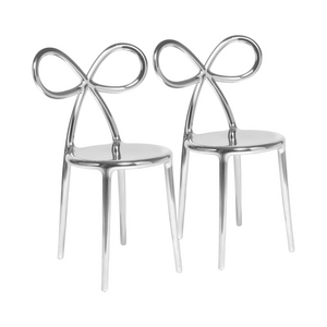 Modern Chic Dining Chair Set (2) | Qeeboo Ribbon | Italianfurniture.com