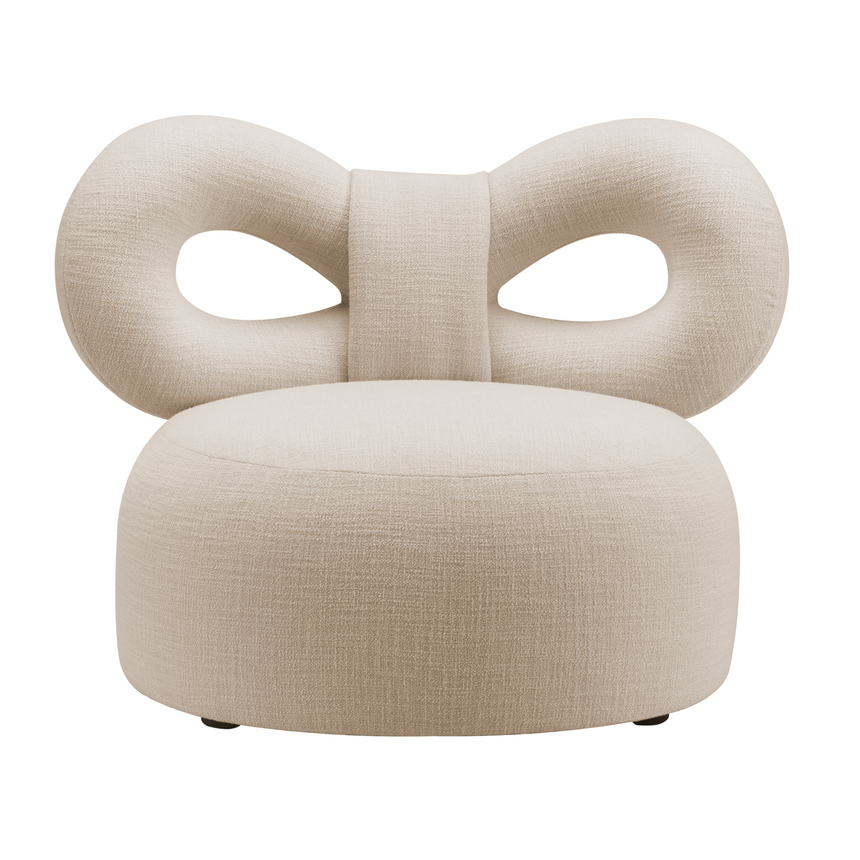 Upholstered Bow Lounge Chair | Qeeboo Ribbon | Italianfurniture.com