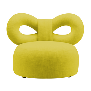 Upholstered Bow Lounge Chair | Qeeboo Ribbon | Italianfurniture.com