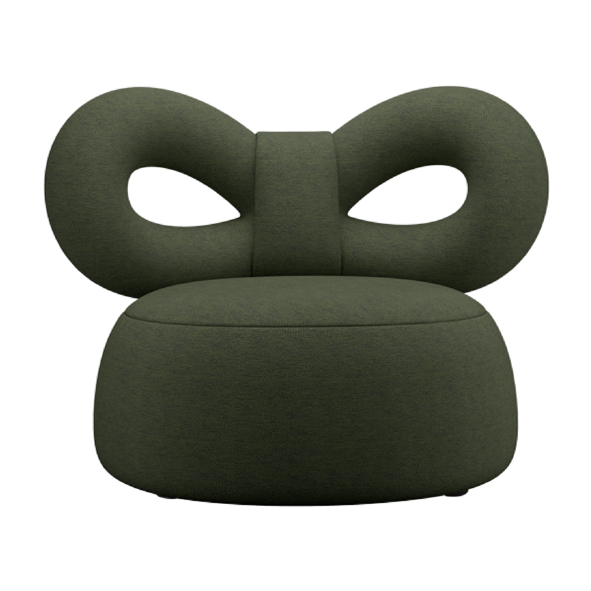 Upholstered Bow Lounge Chair | Qeeboo Ribbon | Italianfurniture.com