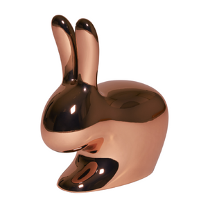 Metallic Sculptured Kid's Chair | Qeeboo Rabbit | Italianfurniture.com