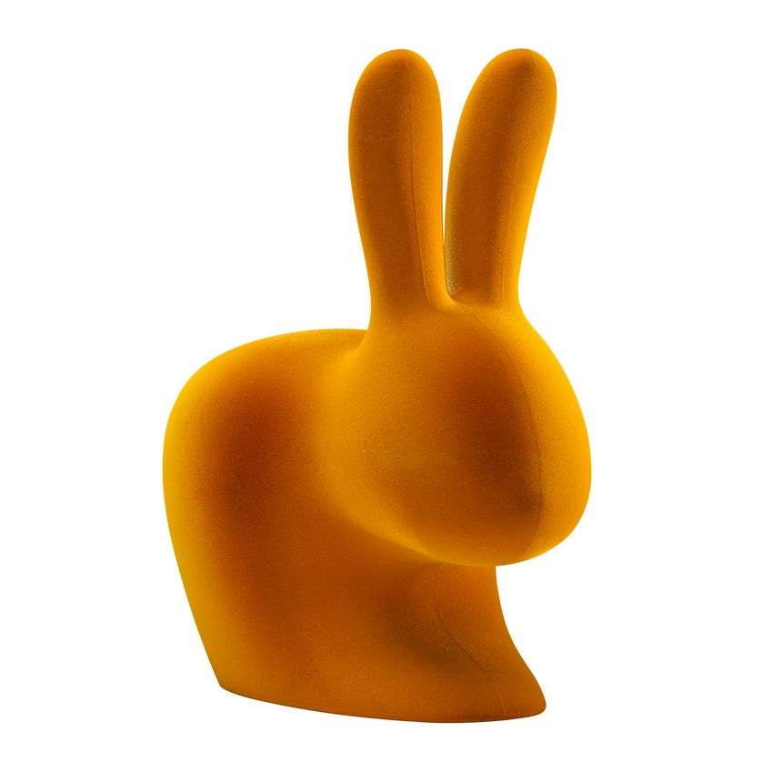 Velvet Sculptural Book End XS | Qeeboo Rabbit | Italianfurniture.com