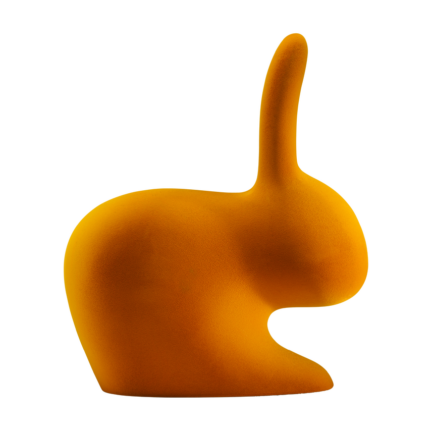 Velvet Sculptural Book End XS | Qeeboo Rabbit | Italianfurniture.com