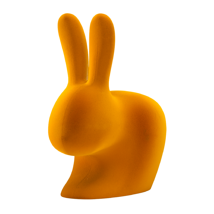 Velvet Sculptural Book End XS | Qeeboo Rabbit | Italianfurniture.com