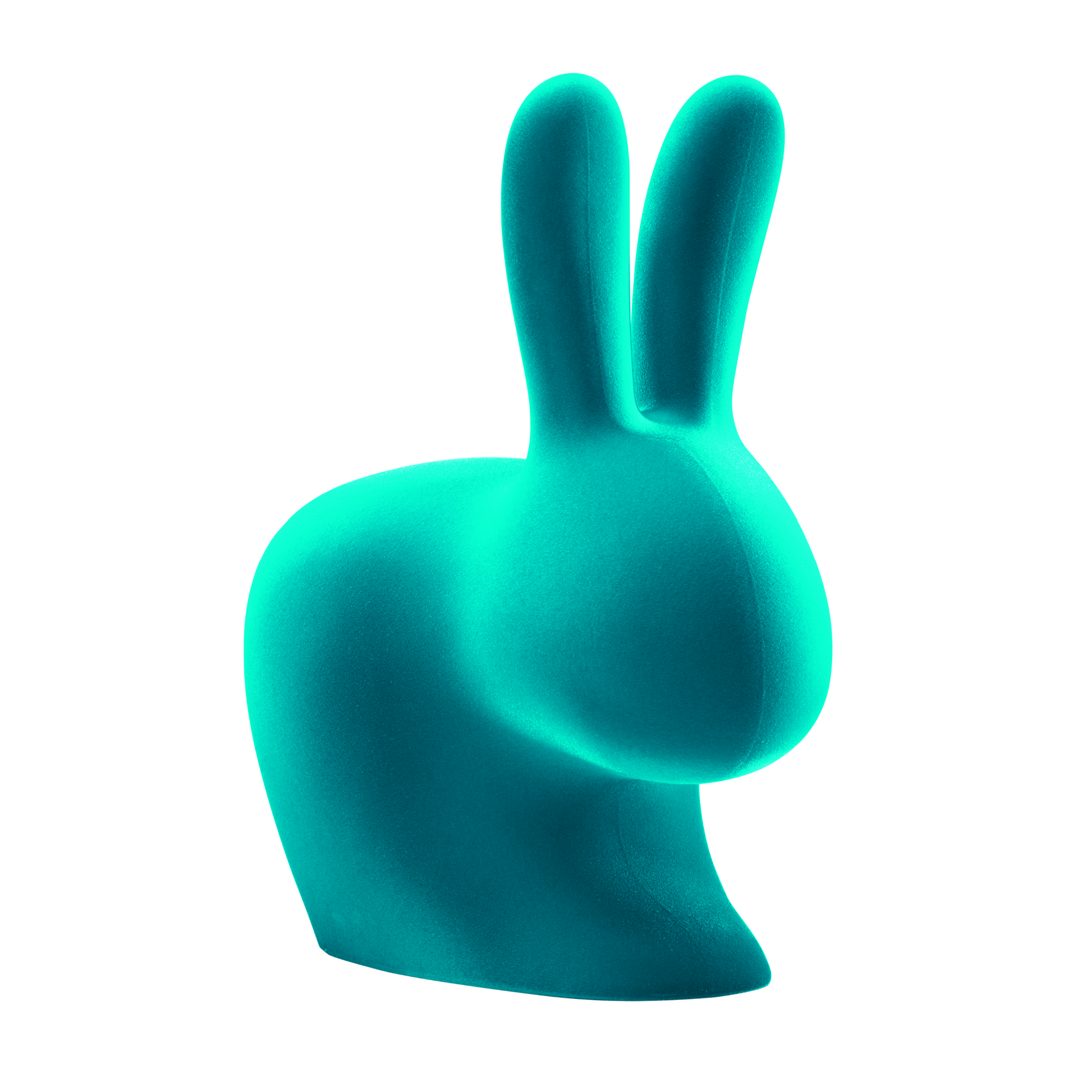 Velvet Sculptural Book End XS | Qeeboo Rabbit | Italianfurniture.com