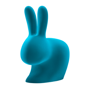 Velvet Sculptural Book End XS | Qeeboo Rabbit | Italianfurniture.com