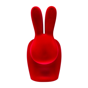 Velvet Sculptural Book End XS | Qeeboo Rabbit | Italianfurniture.com