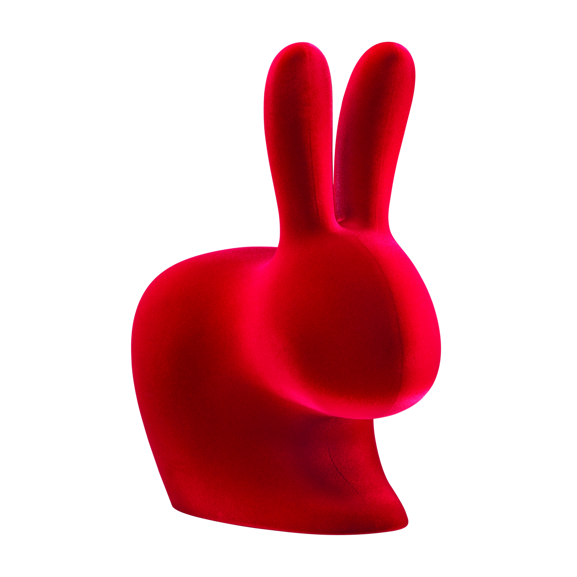 Velvet Sculptural Book End XS | Qeeboo Rabbit | Italianfurniture.com