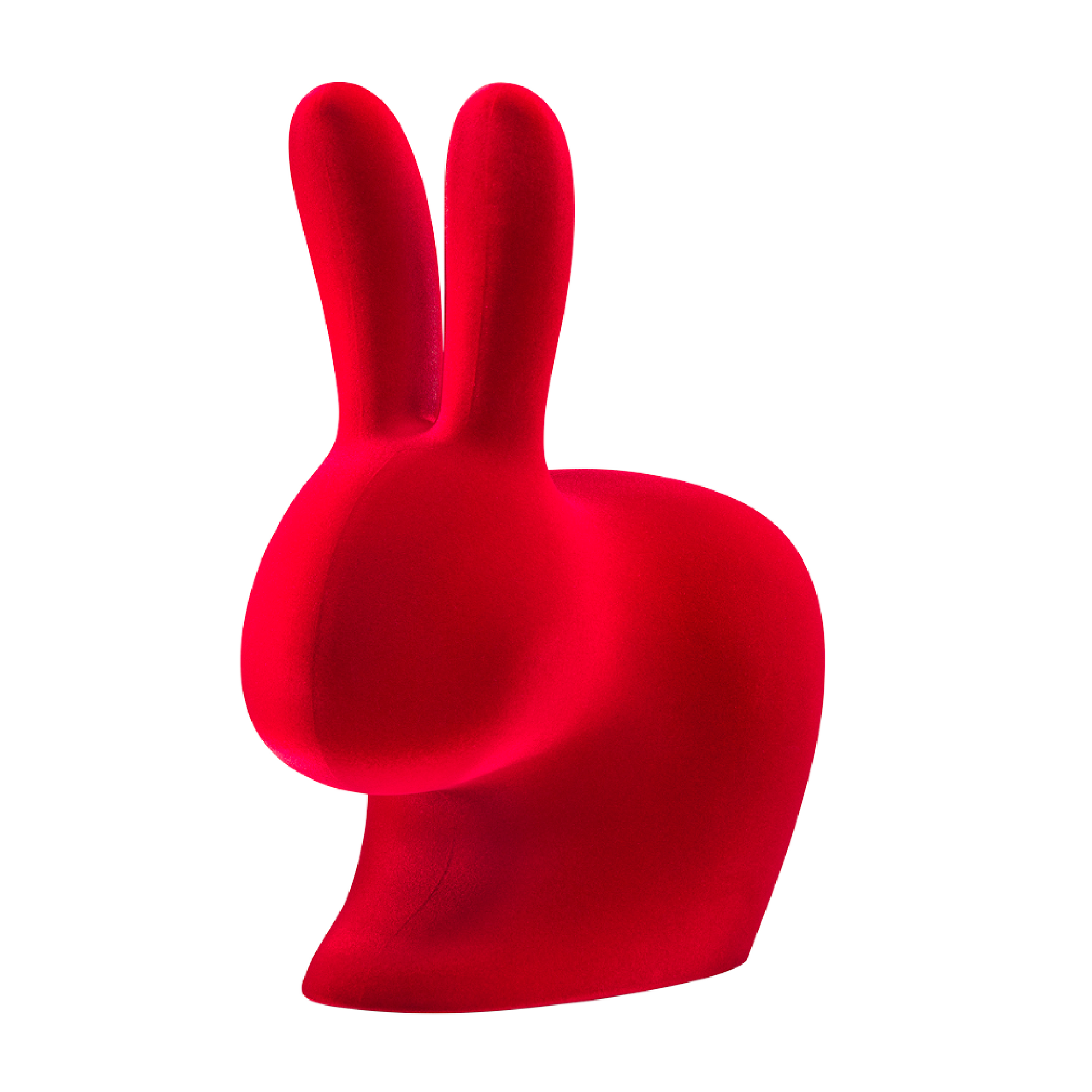 Velvet Sculptural Book End XS | Qeeboo Rabbit | Italianfurniture.com