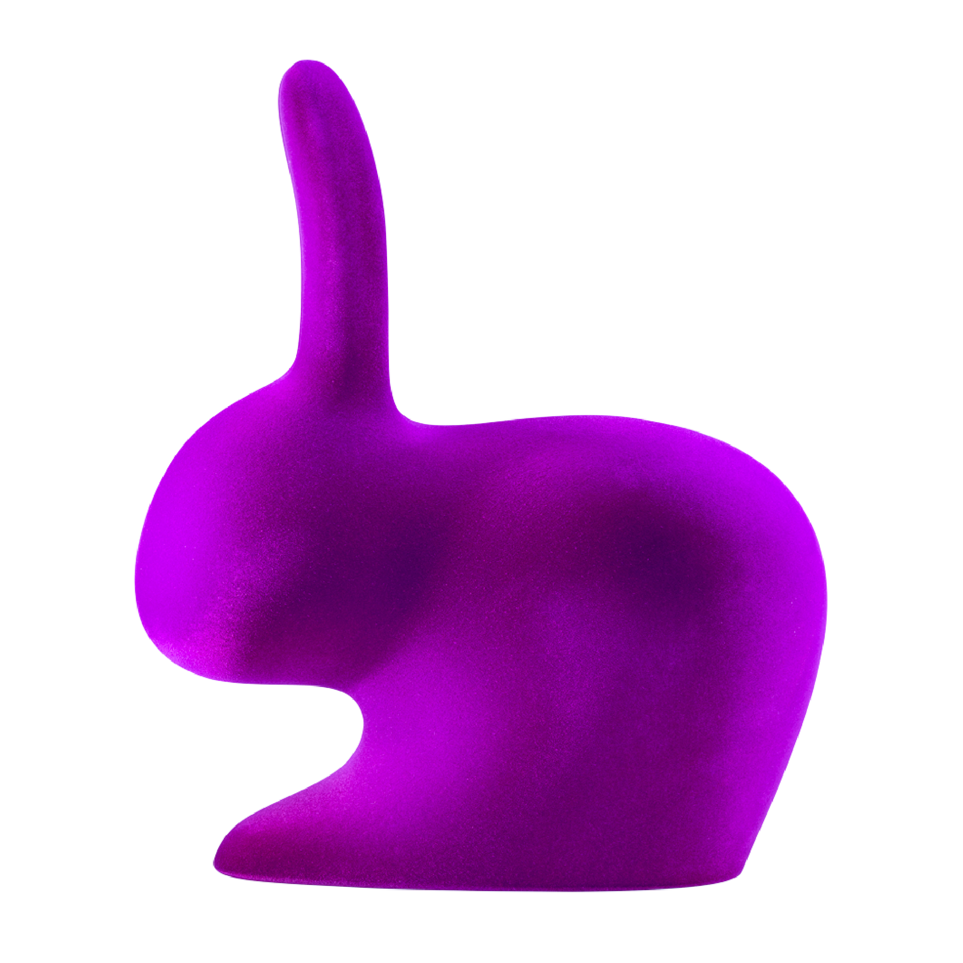 Velvet Sculptural Book End XS | Qeeboo Rabbit | Italianfurniture.com