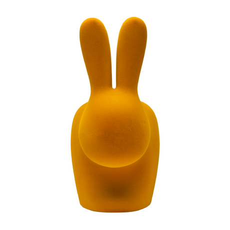Velvet Sculptured Kid's Chair | Qeeboo Rabbit | Italianfurniture.com