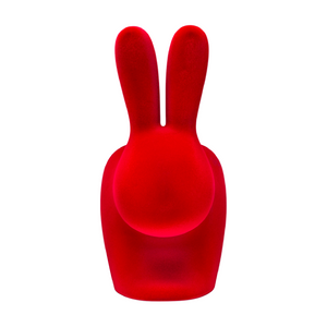Velvet Sculptured Kid's Chair | Qeeboo Rabbit | Italianfurniture.com