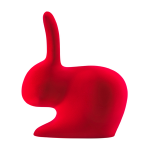 Velvet Sculptured Kid's Chair | Qeeboo Rabbit | Italianfurniture.com