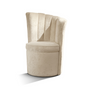 Curved Swivel Chair Scalloped Backrest | Redeco Montenapoleone | Italianfurniture.com