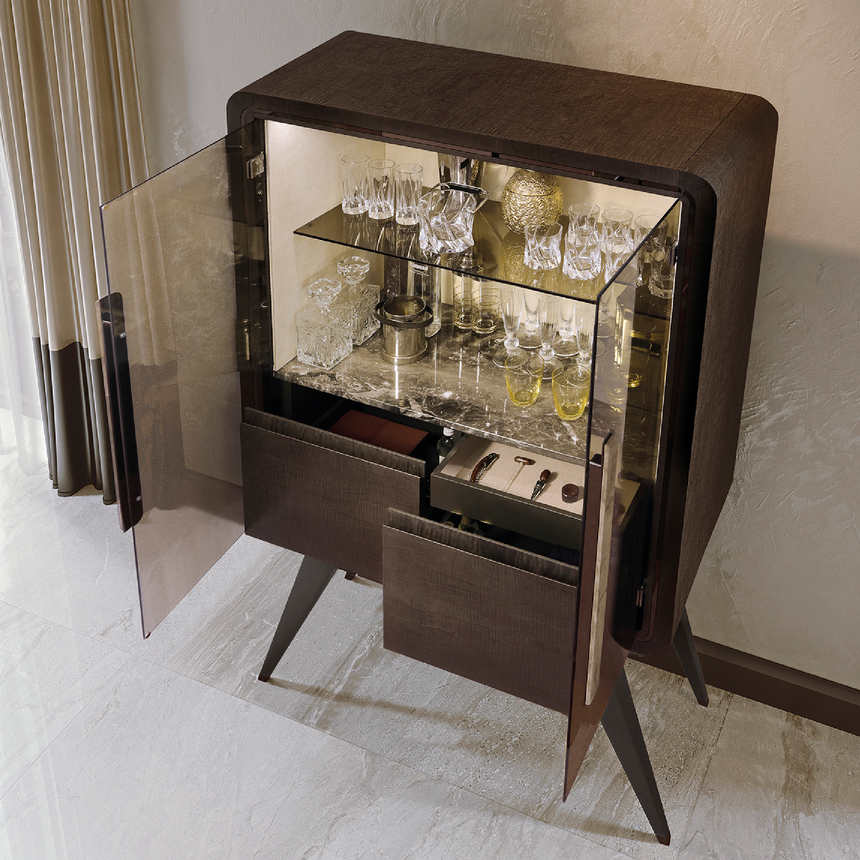 Mid-Centry Wooden Bar Cabinet | Redeco Hanami