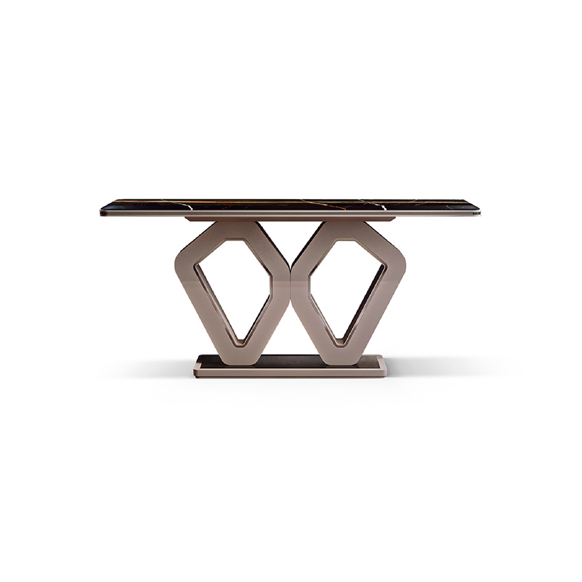 Pedestal Console Table Geometric Base | Redeco | Italian Furniture ...