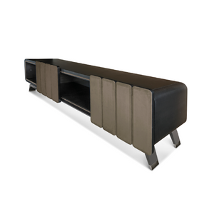 Rectangular Media Unit with High-Gloss Finish and Soft-Close Storage | Redeco Hanami | Italianfurniture.com