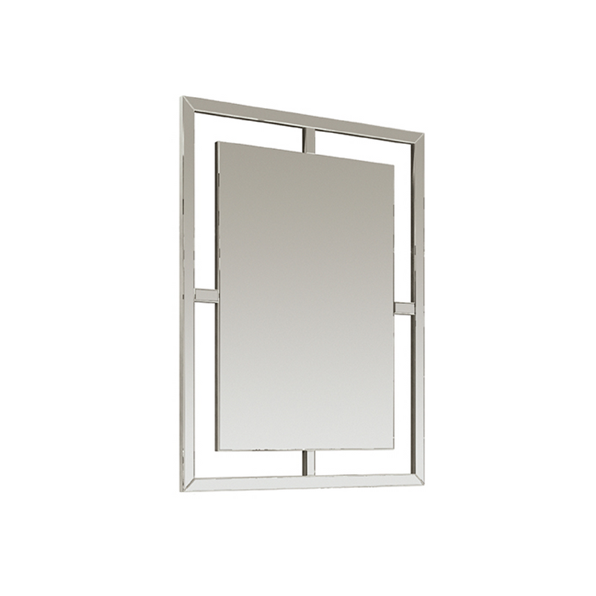 Geometric Framed Wall Mirror with Minimalist Design | Redeco Hanami