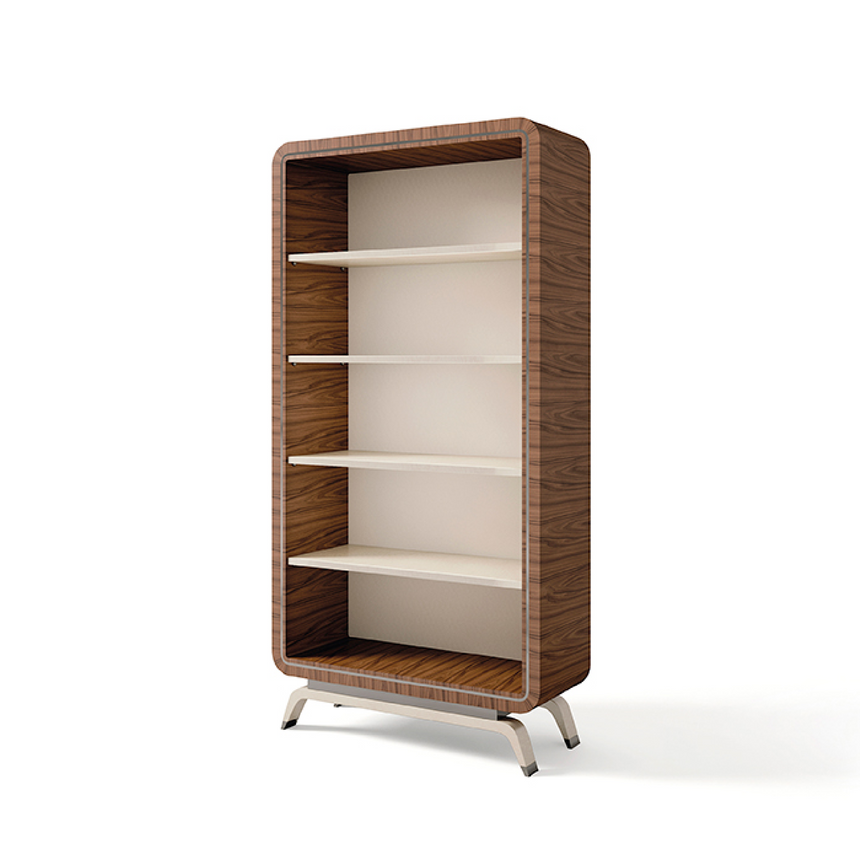 Curved Frame Wood Bookcase | Redeco Hanami