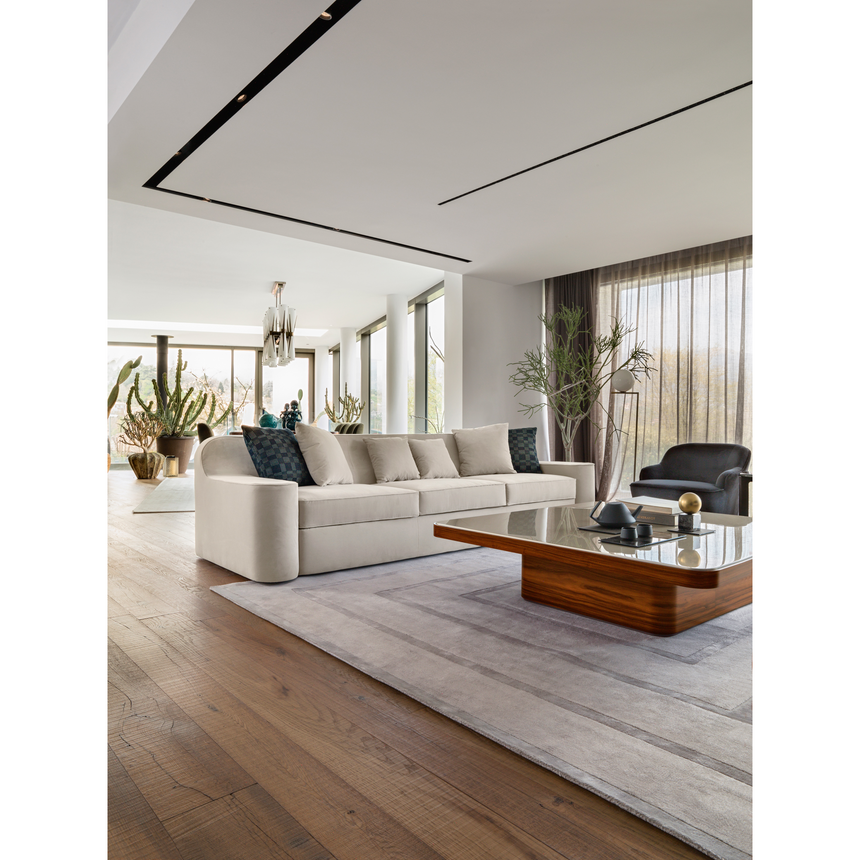 Rectangular Pedetestal Coffee Table | Redeco Delano