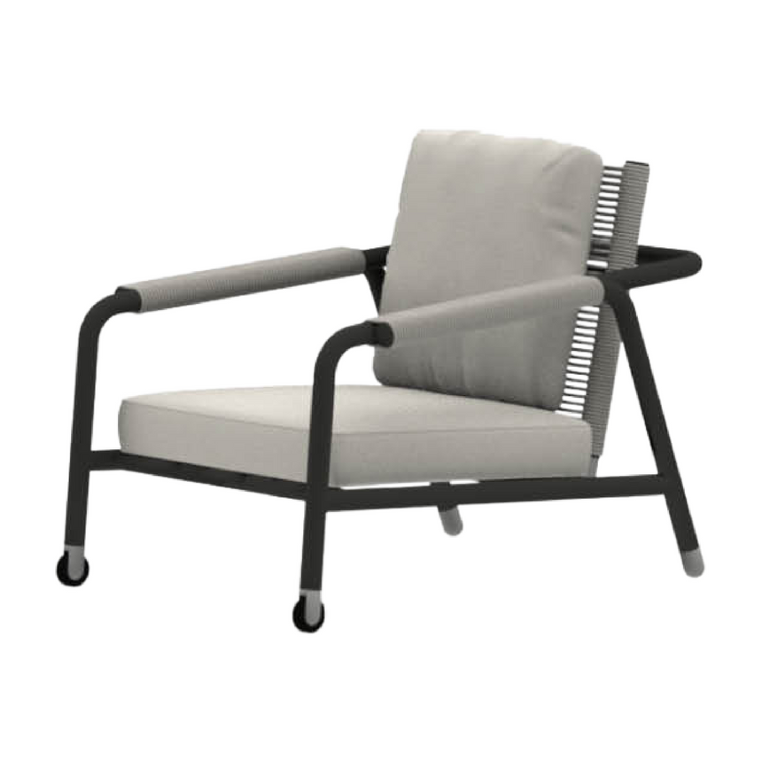 Wheeled Outdoor Lounge Chair | Roda Astra | Italianfurniture.com