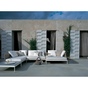 Stainless Steel Outdoor Coffee Table | Roda Basket | Italianfurniture.com