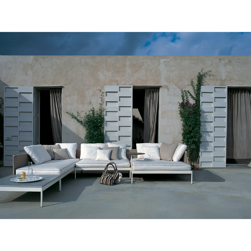 Stainless Steel Outdoor Coffee Table | Roda Basket | Italianfurniture.com