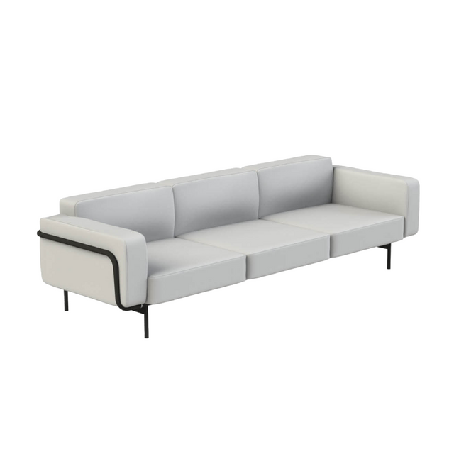 Aluminum 3-Seater Outdoor Sofa | Roda Estendo | Italianfurniture.com