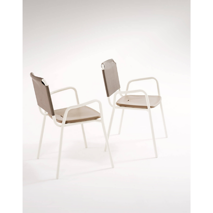 Metal Outdoor Dining Armchair | Roda Guest | Italianfurniture.com