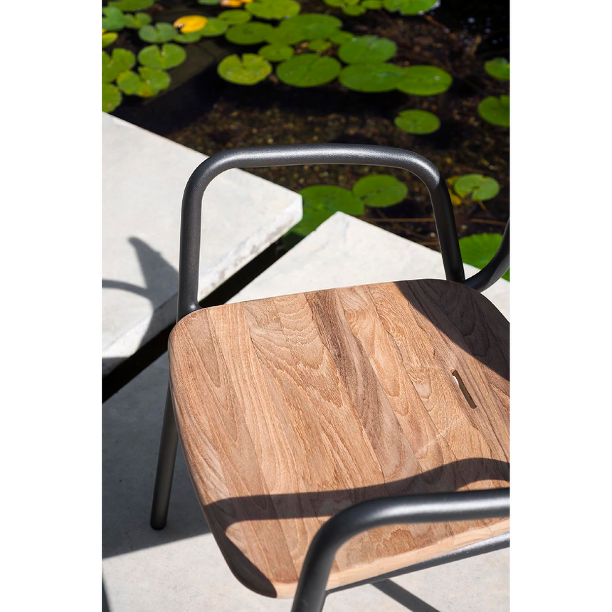 Metal Outdoor Dining Armchair | Roda Guest | Italianfurniture.com