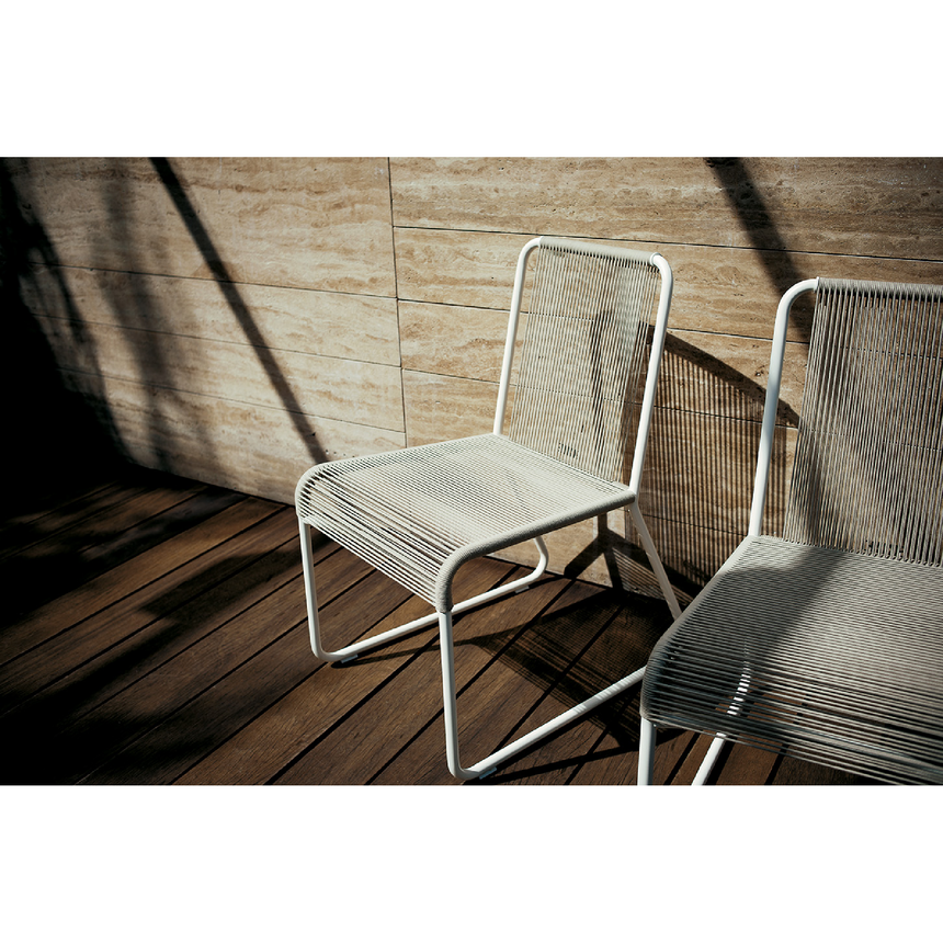 Outdoor String Side Chair | Roda Harp | Italianfurniture.com